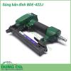 Súng bắn đinh BDE-422J là dòng sản phẩm với nhiều ưu điểm như khối lượng nhẹ, tính linh hoạt cao; tay cầm cao su vững chắc; chất liệu kim loại cứng bền; rãnh đặt đinh dễ đóng mở; độ sâu bắn đinh có thể điều chỉnh dễ dàng.