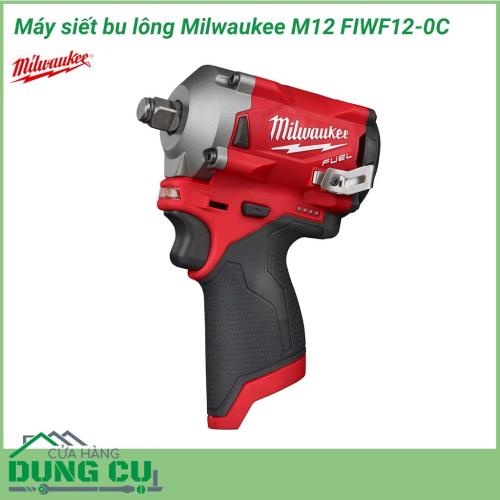 Máy siết bu lông Milwaukee M12 FIWF12-0C có thể loại bỏ ngay cả các bu-lông, ốc vít cứng đầu nhất nên được rất nhiều chuyên gia, thợ lành nghề thích và lựa chọn. là sự lựa chọn tuyệt vời cho những thợ sửa chữa ô tô cơ giới, đảm bảo sự nhanh chóng, an toàn