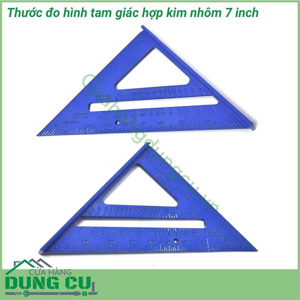 Thước đo góc tam giác 7 inch tiện ích