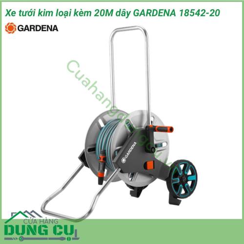 Bộ tưới cây - Xe cuộn ống kim loại Gardena 18542-20 là một sản phẩm hữu ích cho công việc tưới cây cho sân vườn của gia đình bạn. Bộ sản phẩm được sản xuất tại Đức với đầy đủ vòi tưới, cút nối để sử dụng được ngay.