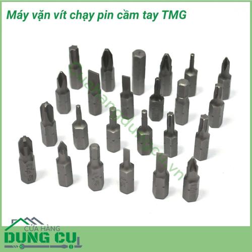 Máy vặn vít dùng pin đa năng TMG nhỏ gọn tiện lợi, giúp công việc vặn vít nhanh chóng, giảm thời gian làm việc, tăng năng suất lao động