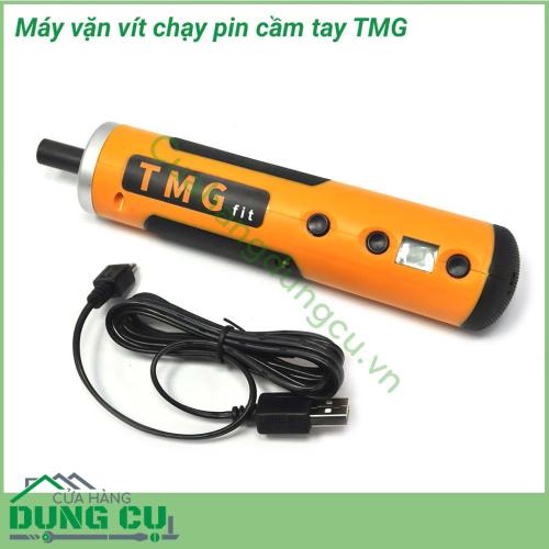 Máy vặn vít dùng pin đa năng TMG nhỏ gọn tiện lợi, giúp công việc vặn vít nhanh chóng, giảm thời gian làm việc, tăng năng suất lao động