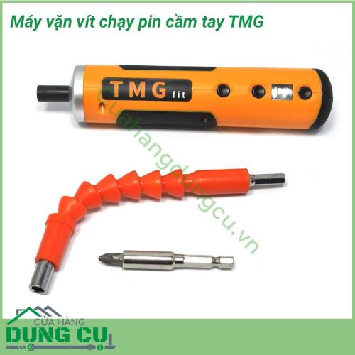 Máy vặn vít dùng pin đa năng TMG nhỏ gọn tiện lợi, giúp công việc vặn vít nhanh chóng, giảm thời gian làm việc, tăng năng suất lao động