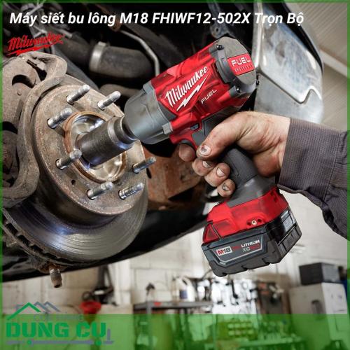 Máy siết bu lông Milwaukee M18 FHIWF12-502X Trọn Bộ có tác dụng dùng để siết, cố định các loại bu lông, ốc. Đây là một thiết bị không thể thiếu trong mọi quy trình sản xuất và sửa chữa thiết bị, giúp công việc hoàn thành nhanh chóng và chính xác.