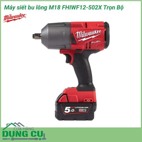 Máy siết bu lông Milwaukee M18 FHIWF12-502X Trọn Bộ có tác dụng dùng để siết, cố định các loại bu lông, ốc. Đây là một thiết bị không thể thiếu trong mọi quy trình sản xuất và sửa chữa thiết bị, giúp công việc hoàn thành nhanh chóng và chính xác.