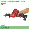 Máy cưa kiếm Milwaukee M12 CHZ-0 thiết kế nhỏ gọn, giúp người dùng điều khiển máy dễ hơn, cho đường cắt chính xác, làm việc được ở mọi không gian.