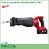 Thân máy cưa kiếm Milwaukee M18 CSX-0. Máy cưa kiếm công cụ chuyên sử dụng trong các xưởng gỗ. Thiết kế nhỏ gọn đầy tiện lợi cho việc vận hành trong các môi trường thi công nhỏ hẹp dễ dàng hơn. Bền bỉ mạnh mẽ trong tất cả các nhu cầu ứng dụng