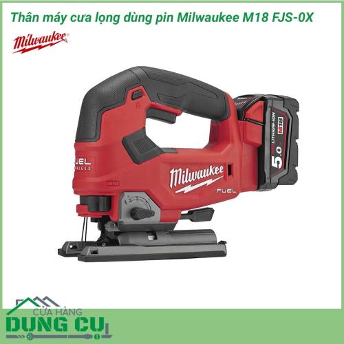 Thân máy cưa lọng dùng pin Milwaukee M18 FJS-0X dụng cụ quen thuộc đối với thợ làm mộc. Milwaukee M18 FJS-0X với tốc độ lưỡi cắt và độ chính xác, để mang đến những đường cắt chất lượng trong nhiều loại vật liệu và ứng dụng.