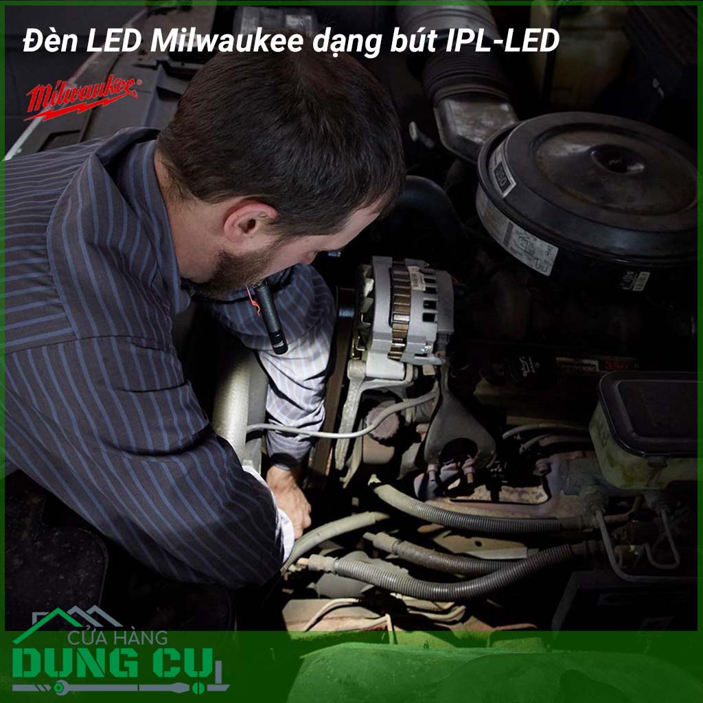 Đèn LED Milwaukee dạng bút IPL-LED hình dáng nhỏ gọn có thể mang theo bên người. Đèn chiếu sáng nhiều khu vực hơn với ánh sáng tự nhiên, sáng hơn cho màu sắc và chi tiết trung thực nhất.
