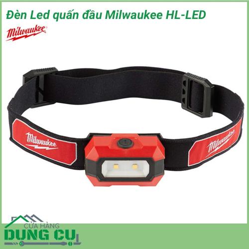 Đèn Led quấn đầu Milwaukee HL-LED sử dụng để chiếu sáng không cần cầm nắm. Thiết kế gọn nhẹ. Chiếu sáng rộng