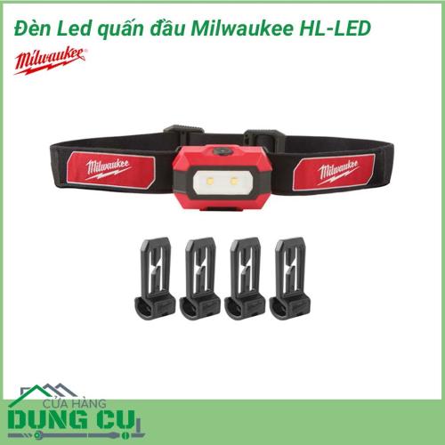 Đèn Led quấn đầu Milwaukee HL-LED sử dụng để chiếu sáng không cần cầm nắm. Thiết kế gọn nhẹ. Chiếu sáng rộng