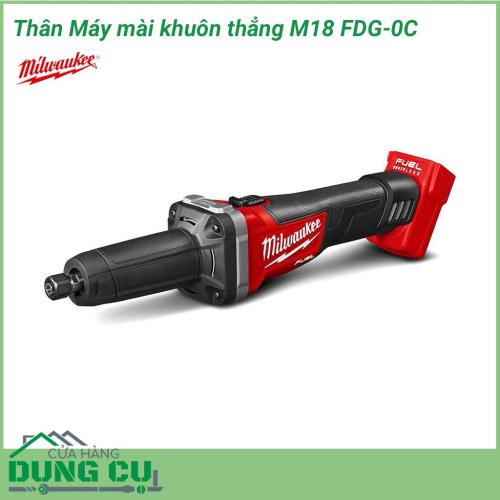 Máy mài khuôn Milwaukee M18 FDG-0C giải pháp lý tưởng giúp người lao động dễ dàng mài nhẵn những vị trí, khe góc hẹp khó tiếp cận. Dòng máy chuyên nghiệp với động cơ không chổi than hiện đại kết hợp với dòng pin REDLITHIUM ™ cung cấp sức mạnh vượt trội. 