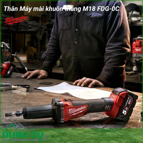 Máy mài khuôn Milwaukee M18 FDG-0C giải pháp lý tưởng giúp người lao động dễ dàng mài nhẵn những vị trí, khe góc hẹp khó tiếp cận. Dòng máy chuyên nghiệp với động cơ không chổi than hiện đại kết hợp với dòng pin REDLITHIUM ™ cung cấp sức mạnh vượt trội. 