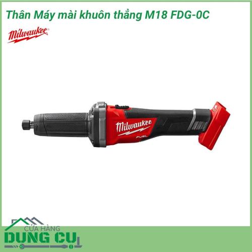 Máy mài khuôn Milwaukee M18 FDG-0C giải pháp lý tưởng giúp người lao động dễ dàng mài nhẵn những vị trí, khe góc hẹp khó tiếp cận. Dòng máy chuyên nghiệp với động cơ không chổi than hiện đại kết hợp với dòng pin REDLITHIUM ™ cung cấp sức mạnh vượt trội. 