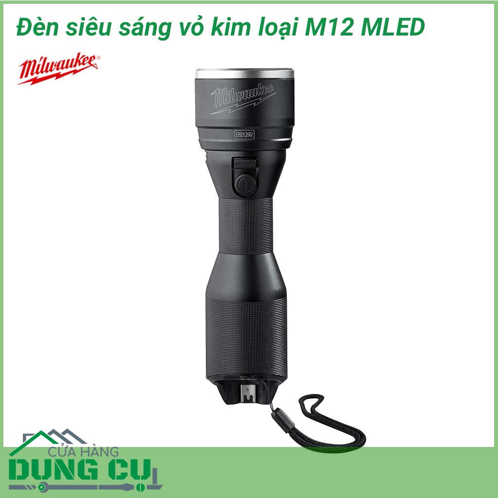 Đèn pin siêu sáng vỏ kim loại Milwaukee M12 MLED