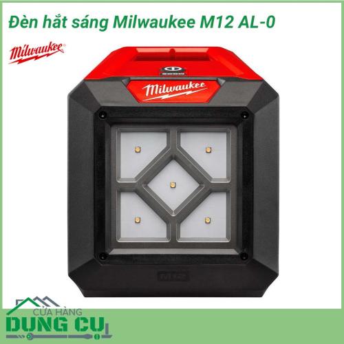 Đèn hắt sáng Milwaukee M12 AL-0 hiệu suất cao cung cấp 1000 Lumens sản lượng ánh sáng thay thế đèn halogen 250 W. Nam châm tích hợp, cơ cấu kẹp và lỗ khóa cho ốc vít / đinh cung cấp nhiều tùy chọn lắp cho các bề mặt khác nhau.