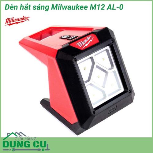 Đèn hắt sáng Milwaukee M12 AL-0 hiệu suất cao cung cấp 1000 Lumens sản lượng ánh sáng thay thế đèn halogen 250 W. Nam châm tích hợp, cơ cấu kẹp và lỗ khóa cho ốc vít / đinh cung cấp nhiều tùy chọn lắp cho các bề mặt khác nhau.