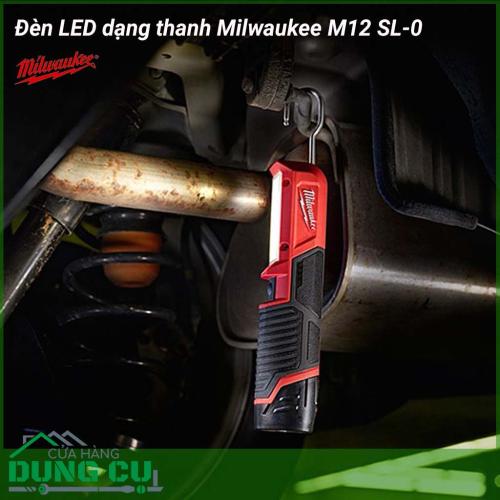 Đèn LED dạng thanh Milwaukee M12 SL-0 sản phẩm chuyên dụng cho công việc sữa chữa, chế tác... chuyên nghiệp, cần di chuyển nhiều hoặc làm việc trên cao. Đèn LED dạng thanh là sự kết hợp của tính linh hoạt và công suất lớn.