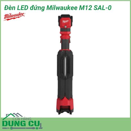 Đèn LED đứng Milwaukee M12 SAL-0 được thiết kế để cung cấp cho các chuyên gia một giải pháp chiếu sáng khu vực thích nghi, thực hiện và tồn tại trong sử dụng công nghiệp không giống như bất kỳ đèn làm việc cầm tay nào khác.