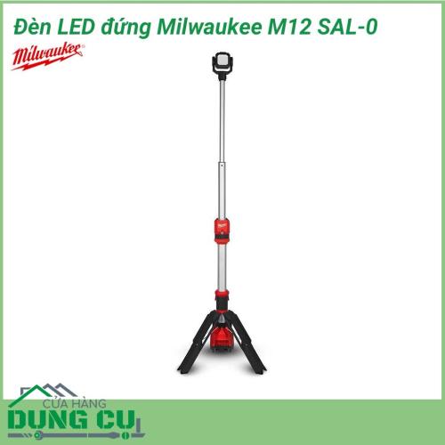 Đèn LED đứng Milwaukee M12 SAL-0 được thiết kế để cung cấp cho các chuyên gia một giải pháp chiếu sáng khu vực thích nghi, thực hiện và tồn tại trong sử dụng công nghiệp không giống như bất kỳ đèn làm việc cầm tay nào khác.