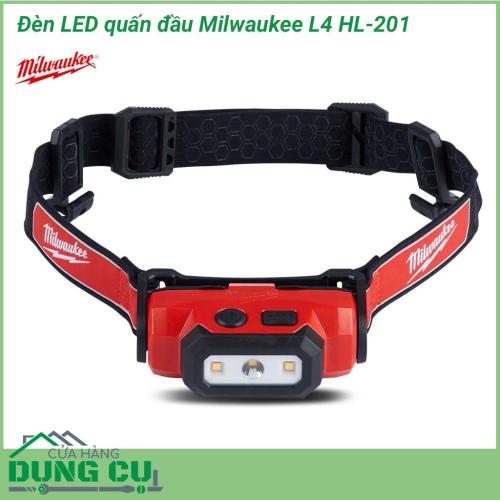 Đèn led quấn đầu Milwaukee L4 HL-201 sử dụng để chiếu sáng không cần cầm nắm. Thiết kế gọn nhẹ. Chiếu sáng rộng