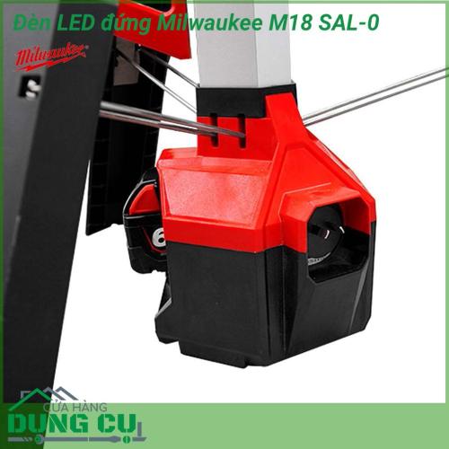 Đèn led đứng Milwaukee  M18 SAL-0 được thiết kế để cung cấp cho các chuyên gia một giải pháp chiếu sáng khu vực thích nghi, thực hiện và tồn tại trong sử dụng công nghiệp không giống như bất kỳ đèn làm việc cầm tay nào khác.