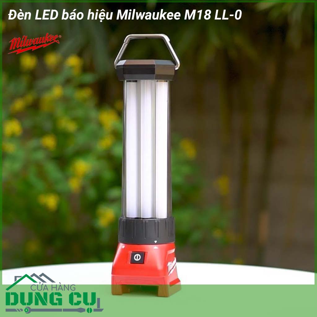 Đèn LED báo hiệu Milwaukee M18 LL-0 là dòng đèn LED với ứng dụng xách tay linh hoạt, sở hữu 4 chế độ chiếu sáng khác nhau: Cao-Trung bình-Thấp-Nháy. Thiết bị có thiết kế chắc chắn và ống kính chống va đập, có khả năng sử dụng trong môi trường khắc nghiệt.
