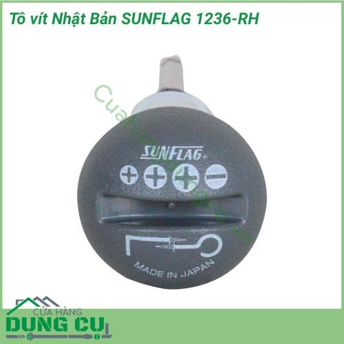 Tuốc nơ vít đa năng Nhật Bản SUNFLAG 1236-RH dùng để mở các con vít bake, vít xẻ 1 rãnh, vít móc tròn, vít L. Sử dụng trong ngành nội thất, xây dựng, sửa chữa bảo trì thiết bị, nhà máy...Tuốc nơ vít dụng cụ sửa chữa không thể thiếu trong thùng đồ nghề 