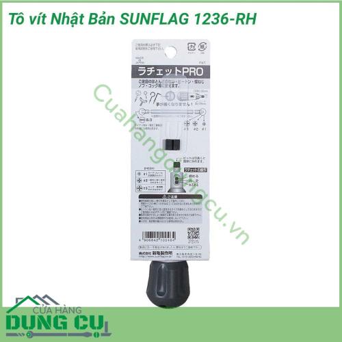 Tuốc nơ vít đa năng Nhật Bản SUNFLAG 1236-RH dùng để mở các con vít bake, vít xẻ 1 rãnh, vít móc tròn, vít L. Sử dụng trong ngành nội thất, xây dựng, sửa chữa bảo trì thiết bị, nhà máy...Tuốc nơ vít dụng cụ sửa chữa không thể thiếu trong thùng đồ nghề 