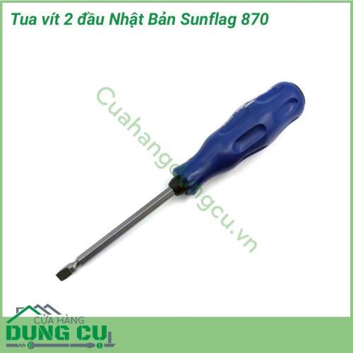 Tua vít 2 đầu PH2/SL6x135mm Sunflag 870 sử dụng để siết hoặc mở các con vít. Được dùng rộng rãi trong công nghiệp như ngành điện-điện tử- viễn thông, điện lạnh, ô tô...cũng như trong dân dụng.