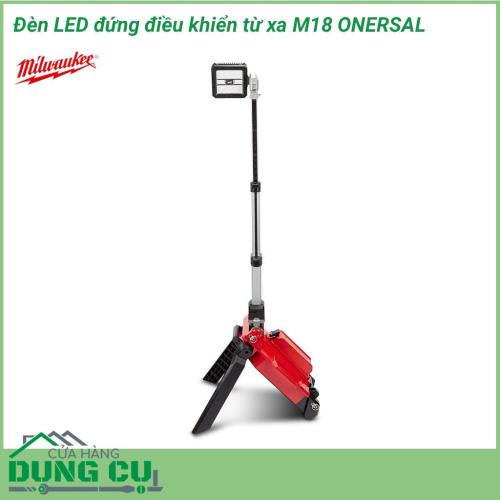 Đèn led đứng điều khiển từ xa Milwaukee M18 ONERSAL thiết bị được sử dụng phổ biến tại công trường, nhà máy, xí nghiệp,...Milwaukee M18 ONERSAL có hệ thống One Key cho phép người dùng theo dõi, tùy chỉnh và thiết lập thời gian hoạt động từ xa.