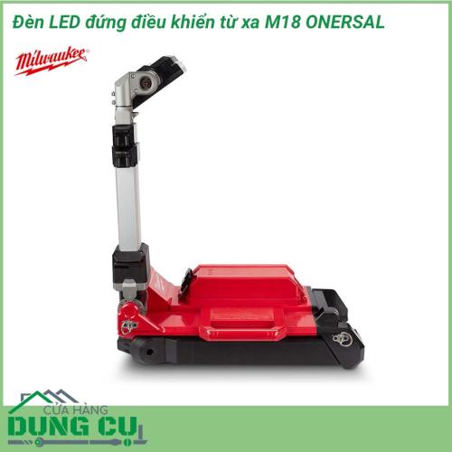 Đèn led đứng điều khiển từ xa Milwaukee M18 ONERSAL thiết bị được sử dụng phổ biến tại công trường, nhà máy, xí nghiệp,...Milwaukee M18 ONERSAL có hệ thống One Key cho phép người dùng theo dõi, tùy chỉnh và thiết lập thời gian hoạt động từ xa.