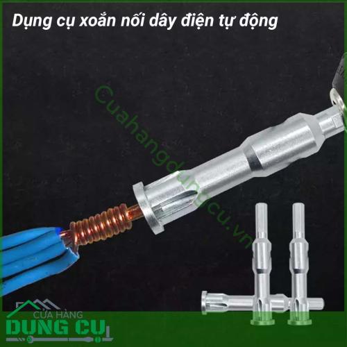 Dụng cụ xoắn nối dây điện tự động đa năng thích hợp để xoắn 2-5 miếng dây. Nó có thể được gắn vào máy khoan điện hoặc sử dụng với cái khoan tay để dễ dàng hoạt động. Công cụ xoắn dây giúp bạn hoàn hảo và xoắn cáp điện trong một bước