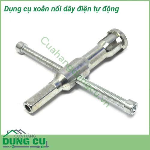 Dụng cụ xoắn nối dây điện tự động đa năng thích hợp để xoắn 2-5 miếng dây. Nó có thể được gắn vào máy khoan điện hoặc sử dụng với cái khoan tay để dễ dàng hoạt động. Công cụ xoắn dây giúp bạn hoàn hảo và xoắn cáp điện trong một bước