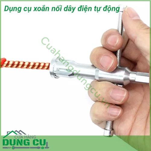 Dụng cụ xoắn nối dây điện tự động đa năng thích hợp để xoắn 2-5 miếng dây. Nó có thể được gắn vào máy khoan điện hoặc sử dụng với cái khoan tay để dễ dàng hoạt động. Công cụ xoắn dây giúp bạn hoàn hảo và xoắn cáp điện trong một bước