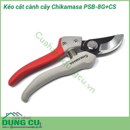 Kéo cắt cành cây Chikamasa PSB-8G+CS là sản phẩm chuyên dụng cho cắt cành, chi nhánh nhỏ của cây cảnh, cây ăn trái, hoa màu. Với thiết kế tinh tế, siêu nhẹ, giúp người làm vườn dễ dàng cầm nắm, sử dụng.