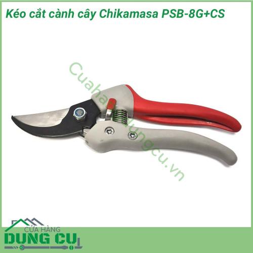 Kéo cắt cành cây Chikamasa PSB-8G+CS là sản phẩm chuyên dụng cho cắt cành, chi nhánh nhỏ của cây cảnh, cây ăn trái, hoa màu. Với thiết kế tinh tế, siêu nhẹ, giúp người làm vườn dễ dàng cầm nắm, sử dụng.