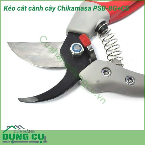 Kéo cắt cành cây Chikamasa PSB-8G+CS là sản phẩm chuyên dụng cho cắt cành, chi nhánh nhỏ của cây cảnh, cây ăn trái, hoa màu. Với thiết kế tinh tế, siêu nhẹ, giúp người làm vườn dễ dàng cầm nắm, sử dụng.