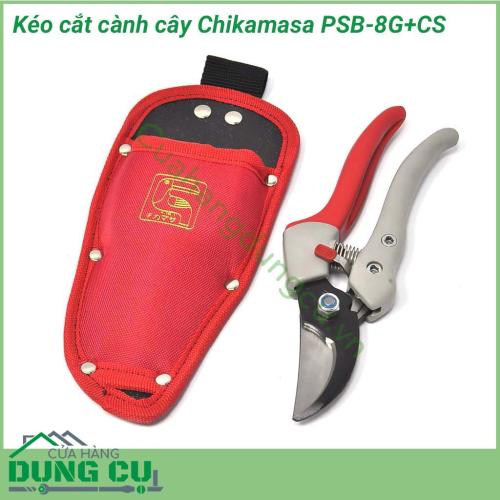 Kéo cắt cành cây Chikamasa PSB-8G+CS là sản phẩm chuyên dụng cho cắt cành, chi nhánh nhỏ của cây cảnh, cây ăn trái, hoa màu. Với thiết kế tinh tế, siêu nhẹ, giúp người làm vườn dễ dàng cầm nắm, sử dụng.