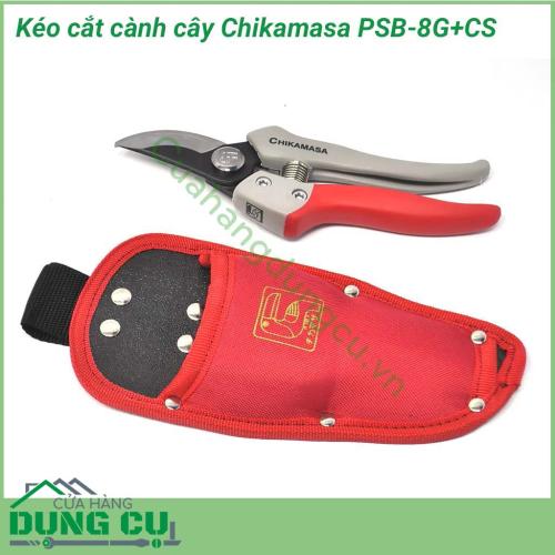 Kéo cắt cành cây Chikamasa PSB-8G+CS là sản phẩm chuyên dụng cho cắt cành, chi nhánh nhỏ của cây cảnh, cây ăn trái, hoa màu. Với thiết kế tinh tế, siêu nhẹ, giúp người làm vườn dễ dàng cầm nắm, sử dụng.