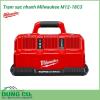 Trạm sạc nhanh Milwaukee M12-18C3 giải pháp sạc nhanh nhất để bổ sung năng lượng cho các dòng pin 12 và 18V. Thiết kế thông minh cho phép thực hiện đồng thời tối đa 3 bộ pin M18 và 3 bộ M12 thông qua 6 cổng khác nhau. Đem lại hiểu quả làm việc cao