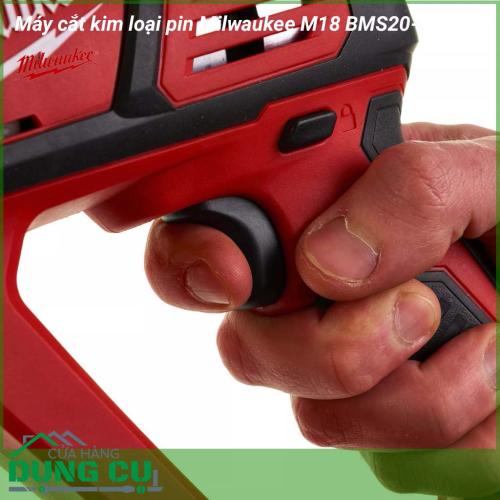 Máy cắt kim loại Milwaukee M18 BMS20-0 cắt chính xác với độ sâu tối đa trên các nguyên vật liệu một cách dễ dàng. Kiểm soát hoàn toàn trong suốt quá trình sử dung với thiết kế công thái học cho sự thoải mái nhất khi vận hành