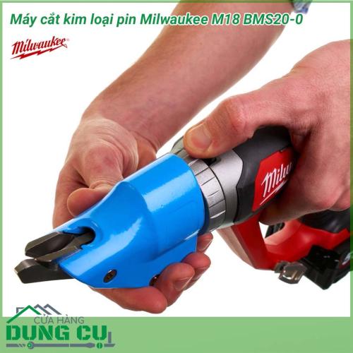 Máy cắt kim loại Milwaukee M18 BMS20-0 cắt chính xác với độ sâu tối đa trên các nguyên vật liệu một cách dễ dàng. Kiểm soát hoàn toàn trong suốt quá trình sử dung với thiết kế công thái học cho sự thoải mái nhất khi vận hành