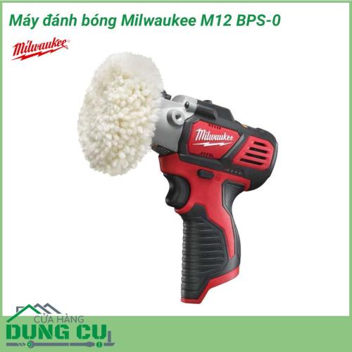 Máy đánh bóng Milwaukee M12 BPS-0 công cụ mạnh mẽ cho cả ứng dụng làm bóng và chà nhám bề mặt một cách nhanh chóng hiệu quả. Thiết kế nhỏ gọn nhưng đầy sức mạnh, giúp bạn đánh bóng các bề mặt vật liệu khác nhau một cách nhanh chóng và an toàn