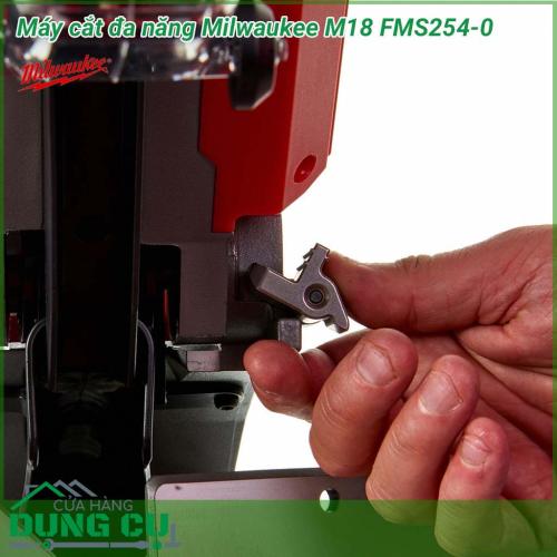 Máy cắt đa năng Milwaukee M18 FMS254-0 được thiết kế để có thể đáp ứng được những nhu cầu khó khăn nhất trong nghành gỗ. Kiểu dáng hiện đại M18 FMS254-0 mạnh mẽ cho phép thúc đẩy tiến trình thực thi công việc một cách nhanh chóng và hiệu quả.