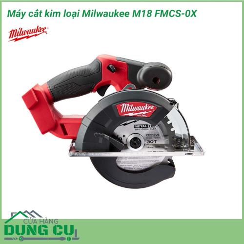 Máy cắt kim loại Milwaukee M18 FMCS-0X dòng máy cắt kim loại chạy bằng pin 18V của Miwaukee, máy dùng đĩa cắt đường kính 150mm 34 răng, với tốc độc cắt tối đa 3900v/p. Thiết bị được thiết kế và chế tạo với mục đích hỗ trợ cắt nhanh và hiệu quả cao hơn. 