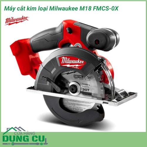 Máy cắt kim loại Milwaukee M18 FMCS-0X dòng máy cắt kim loại chạy bằng pin 18V của Miwaukee, máy dùng đĩa cắt đường kính 150mm 34 răng, với tốc độc cắt tối đa 3900v/p. Thiết bị được thiết kế và chế tạo với mục đích hỗ trợ cắt nhanh và hiệu quả cao hơn. 