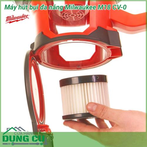 Máy hút bụi đa năng Milwaukee M18 CV-0 mang tới giải pháp làm sạch di động trong mọi nhu cầu sử dụng từ trong gia đình cho tới công xưởng, từ trong nhà ra đến ngoài trời một cách hiệu quả và dễ dàng.