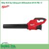 Máy thổi bụi dùng pin cầm tay Milwaukee M18 FBL-0 thiết kế tiện dụng giúp dọn sạch các mảnh vụn và bụi bẩn trong không gian chật hẹp, thao tác thoải mái với chức năng khóa thông minh giúp giảm thiểu sự mệt mỏi khi thao tác.