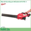 Máy thổi bụi dùng pin cầm tay Milwaukee M18 FBL-0 thiết kế tiện dụng giúp dọn sạch các mảnh vụn và bụi bẩn trong không gian chật hẹp, thao tác thoải mái với chức năng khóa thông minh giúp giảm thiểu sự mệt mỏi khi thao tác.